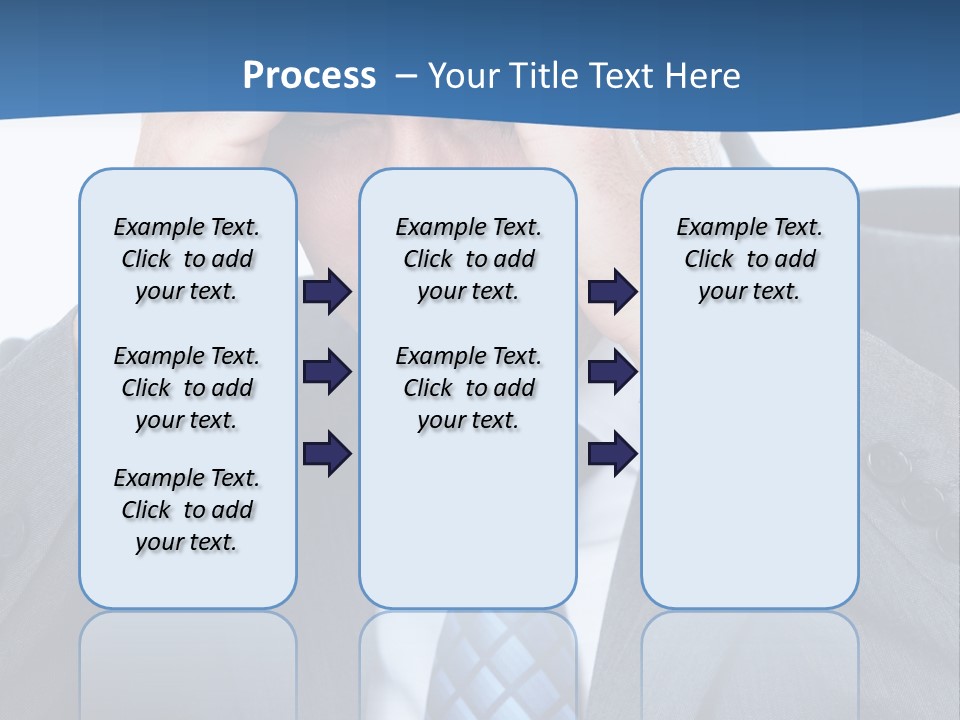 Stress Head Suit PowerPoint Template