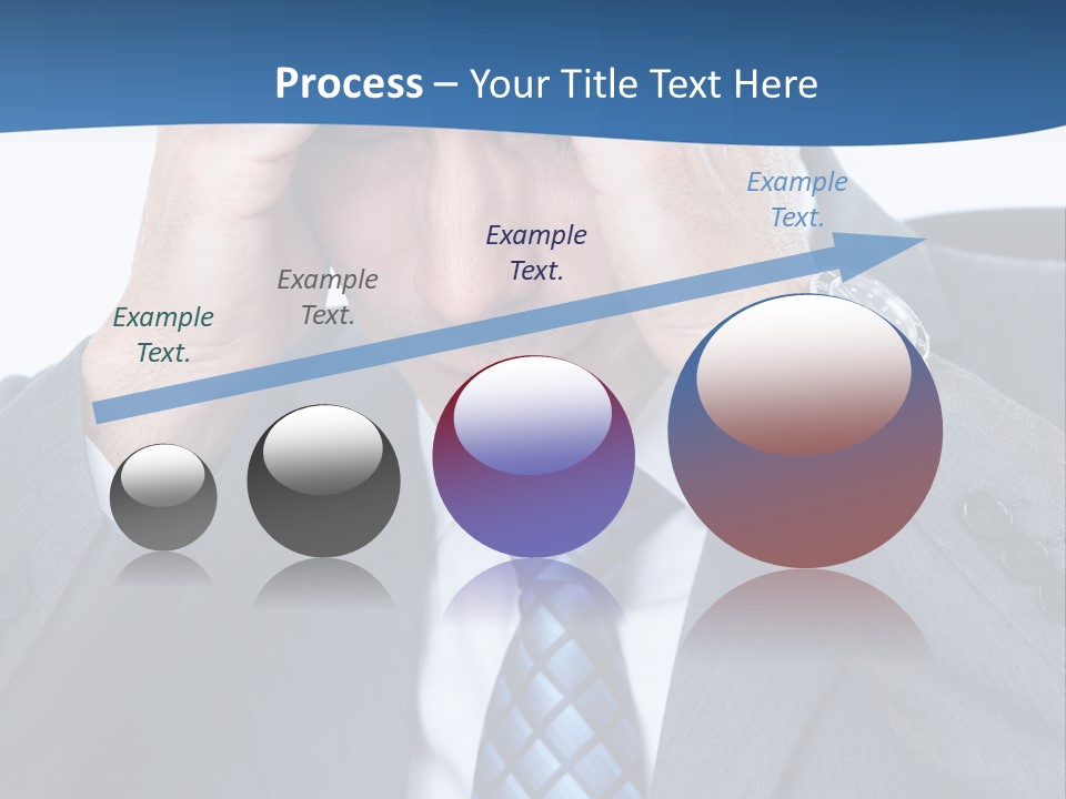 Stress Head Suit PowerPoint Template