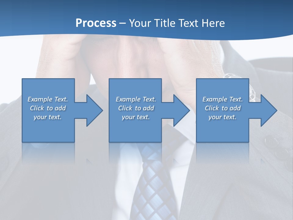 Stress Head Suit PowerPoint Template