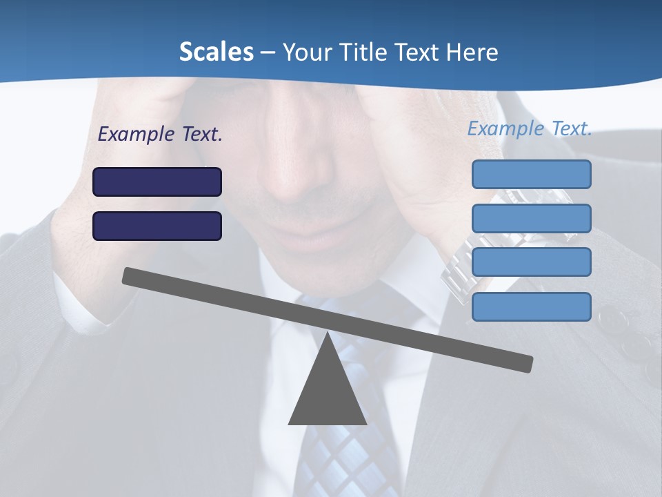 Stress Head Suit PowerPoint Template