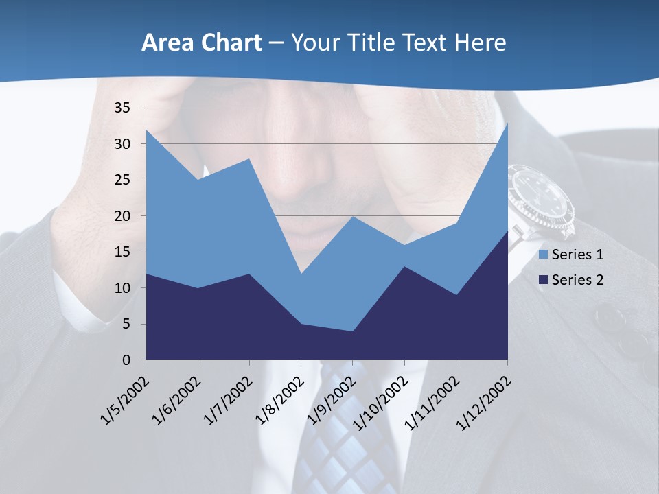 Stress Head Suit PowerPoint Template
