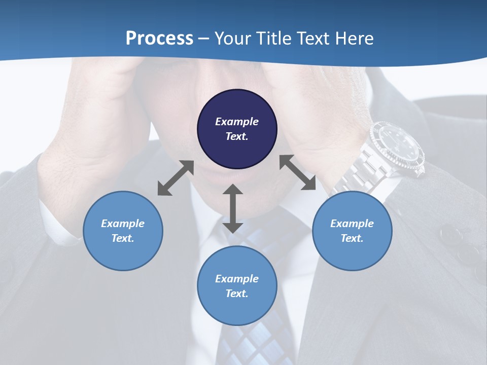 Stress Head Suit PowerPoint Template