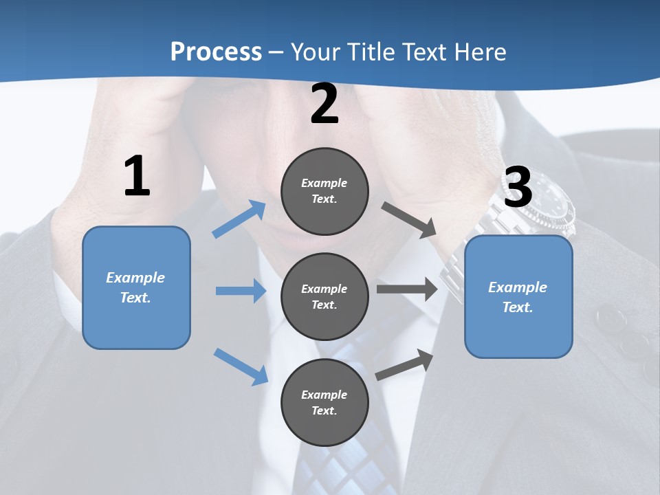 Stress Head Suit PowerPoint Template