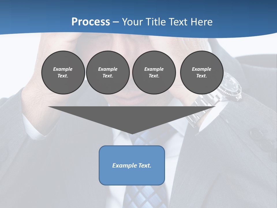 Stress Head Suit PowerPoint Template