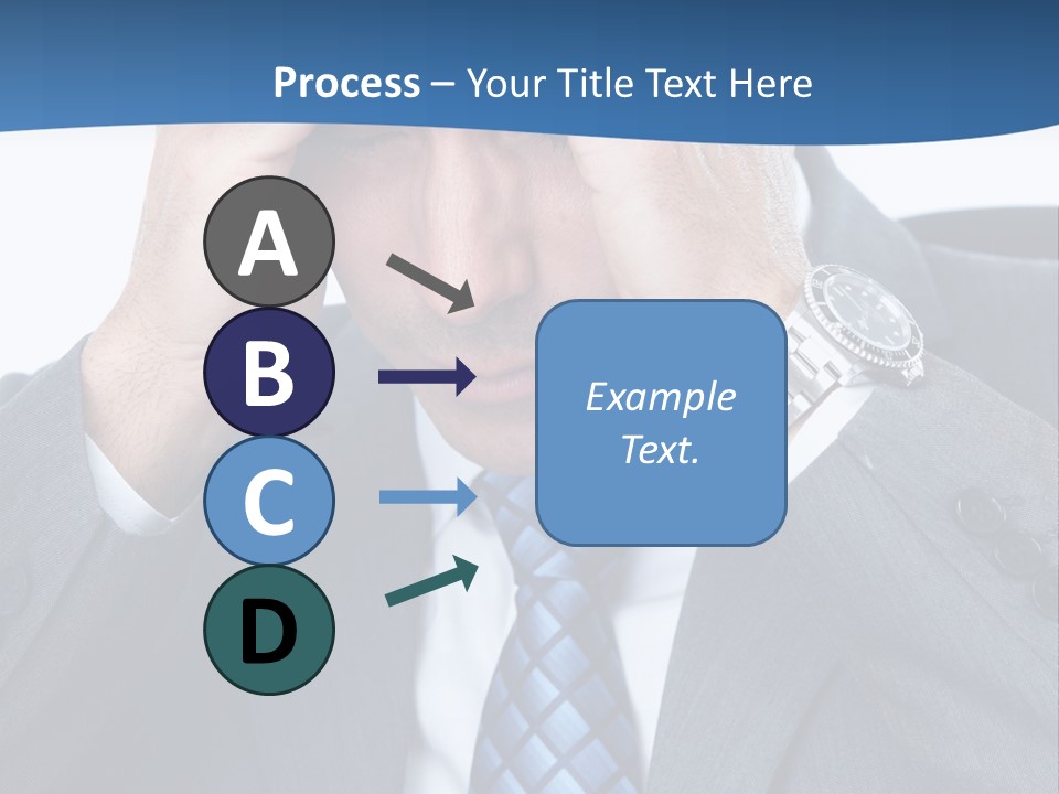 Stress Head Suit PowerPoint Template