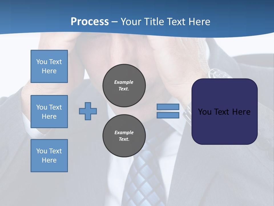 Stress Head Suit PowerPoint Template