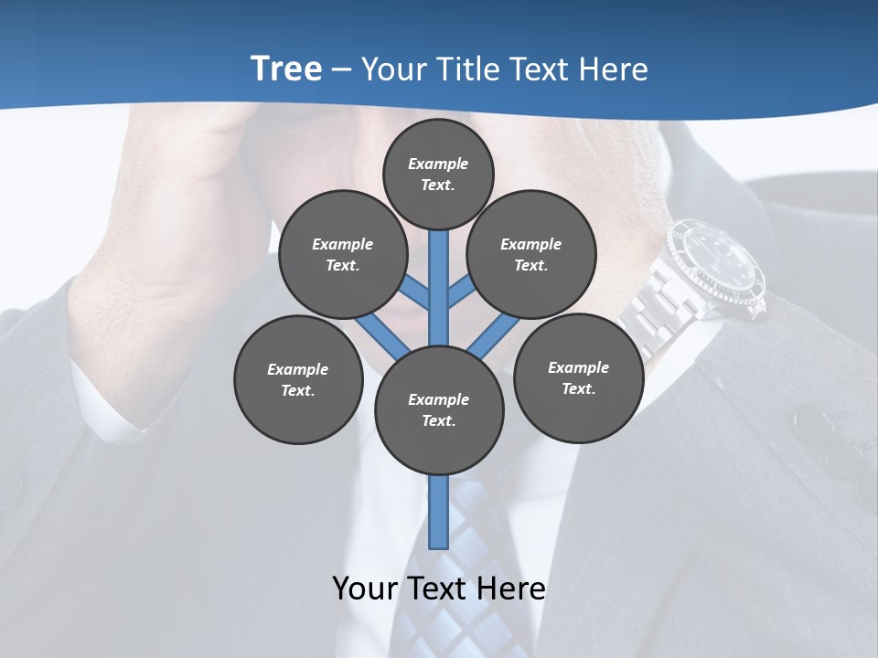 Stress Head Suit PowerPoint Template
