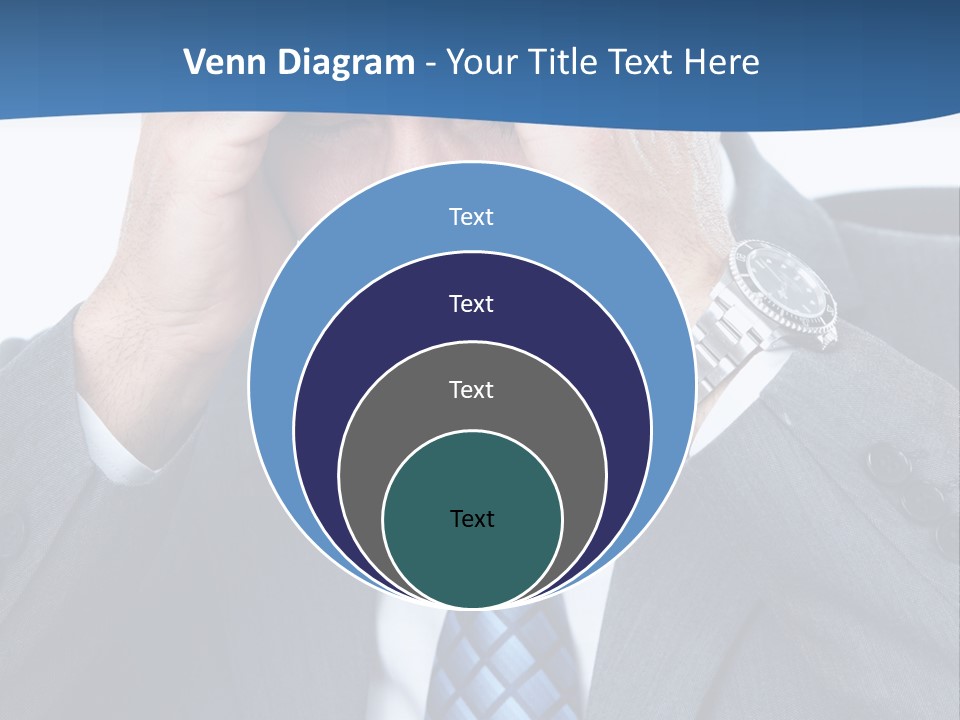 Stress Head Suit PowerPoint Template