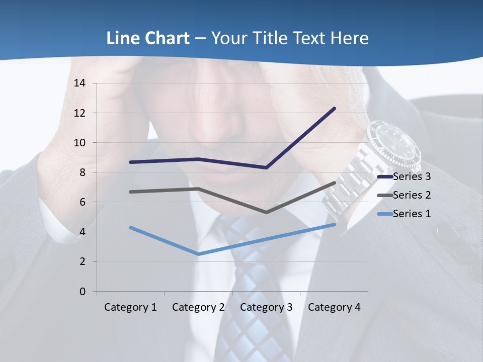 Stress Head Suit PowerPoint Template