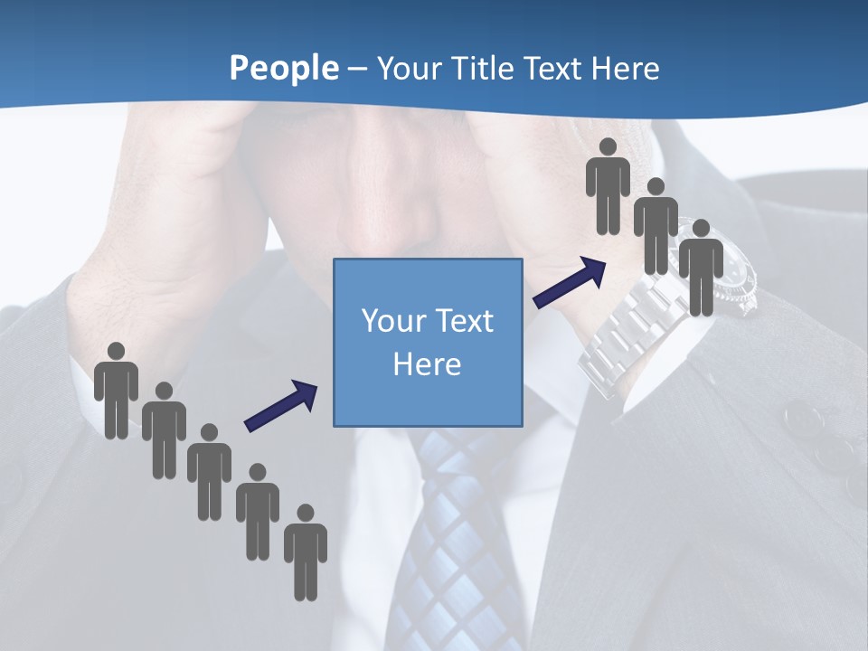 Stress Head Suit PowerPoint Template