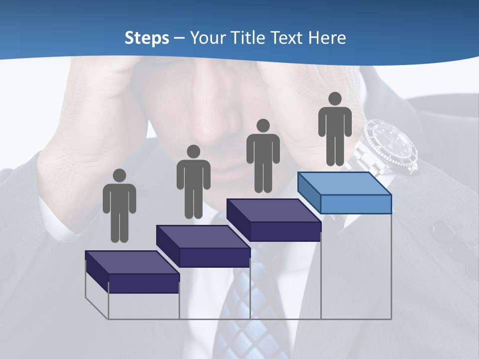 Stress Head Suit PowerPoint Template