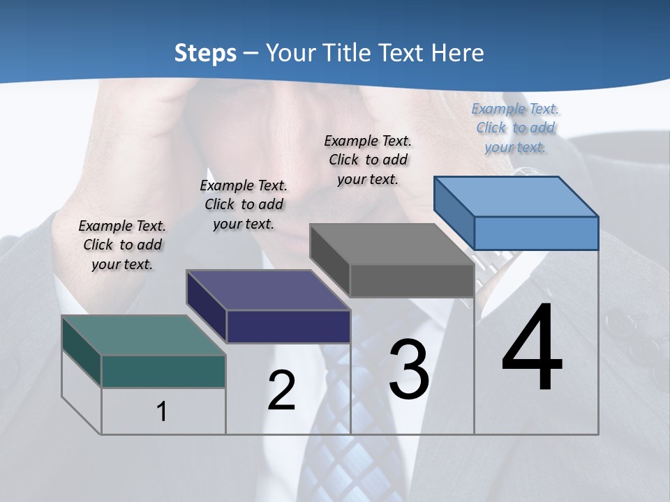 Stress Head Suit PowerPoint Template