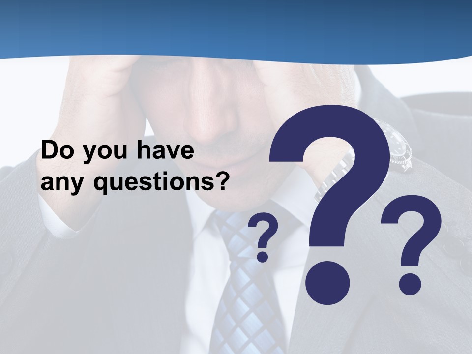 Stress Head Suit PowerPoint Template