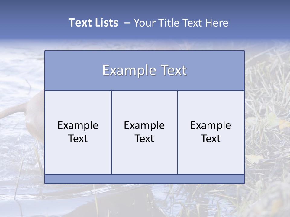 Game Management Huntsmanship Domestic Animal PowerPoint Template