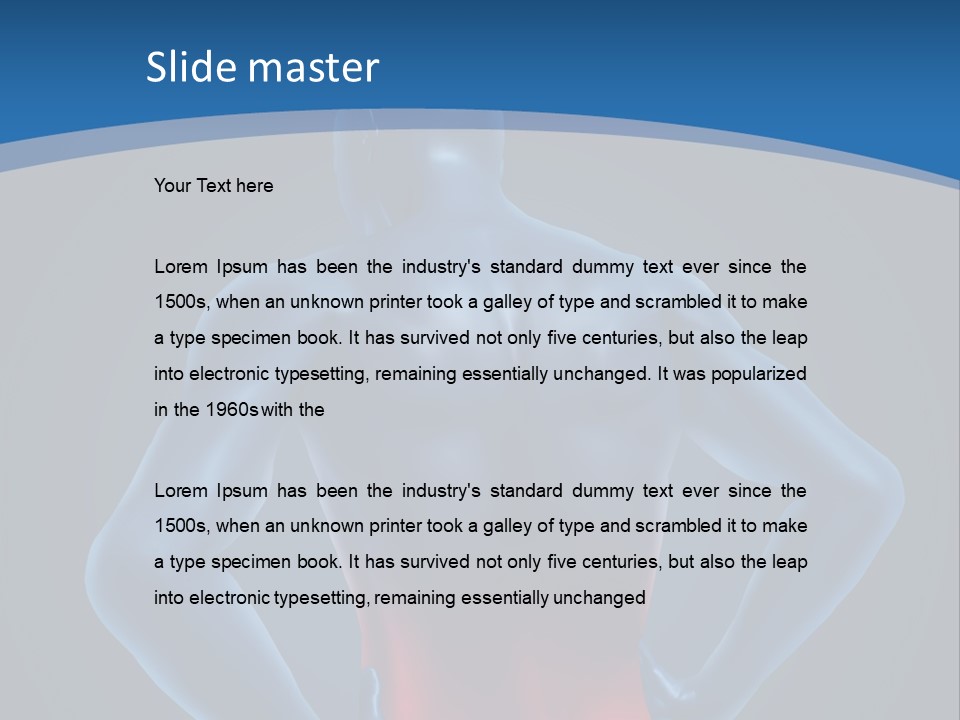 Medical Lumbago Body PowerPoint Template