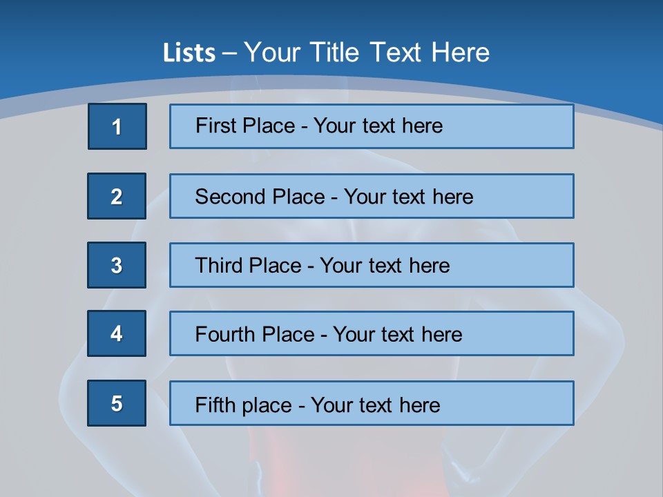 Medical Lumbago Body PowerPoint Template