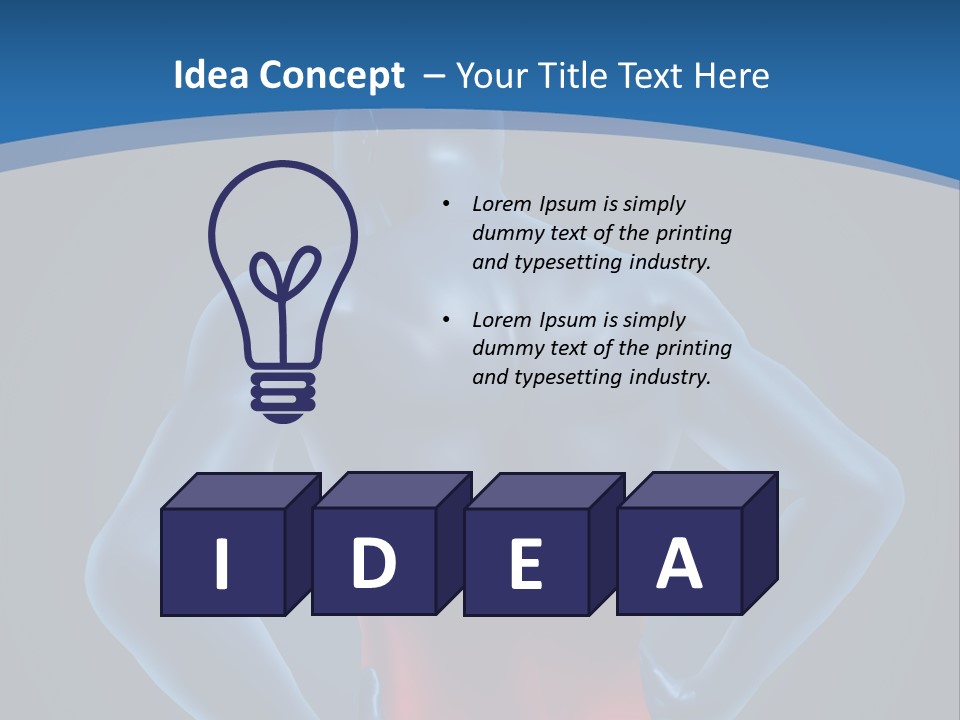 Medical Lumbago Body PowerPoint Template