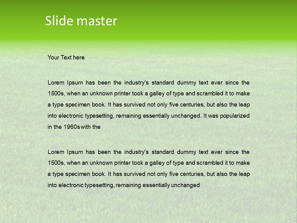 Nature Grow Landscape PowerPoint Template