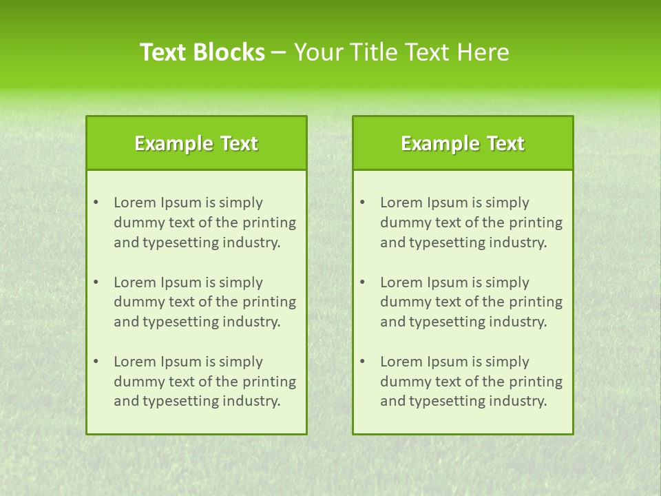 Nature Grow Landscape PowerPoint Template
