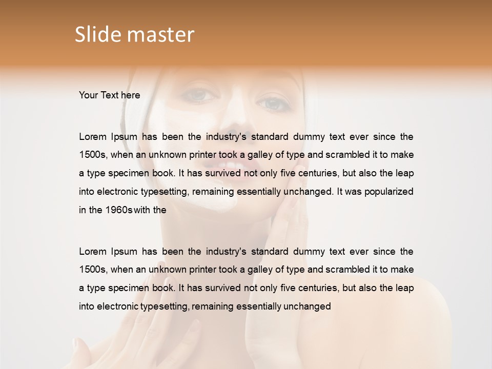 Head Pretty Purity PowerPoint Template