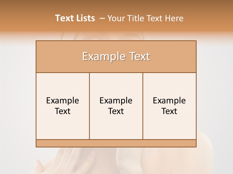 Head Pretty Purity PowerPoint Template