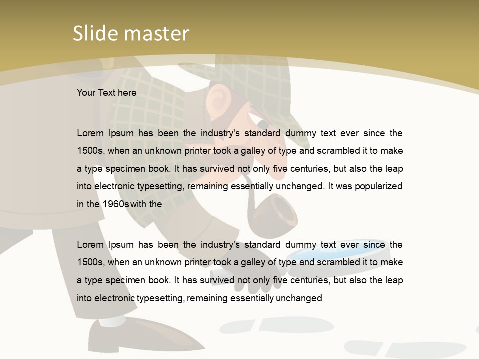 White Looking Design PowerPoint Template