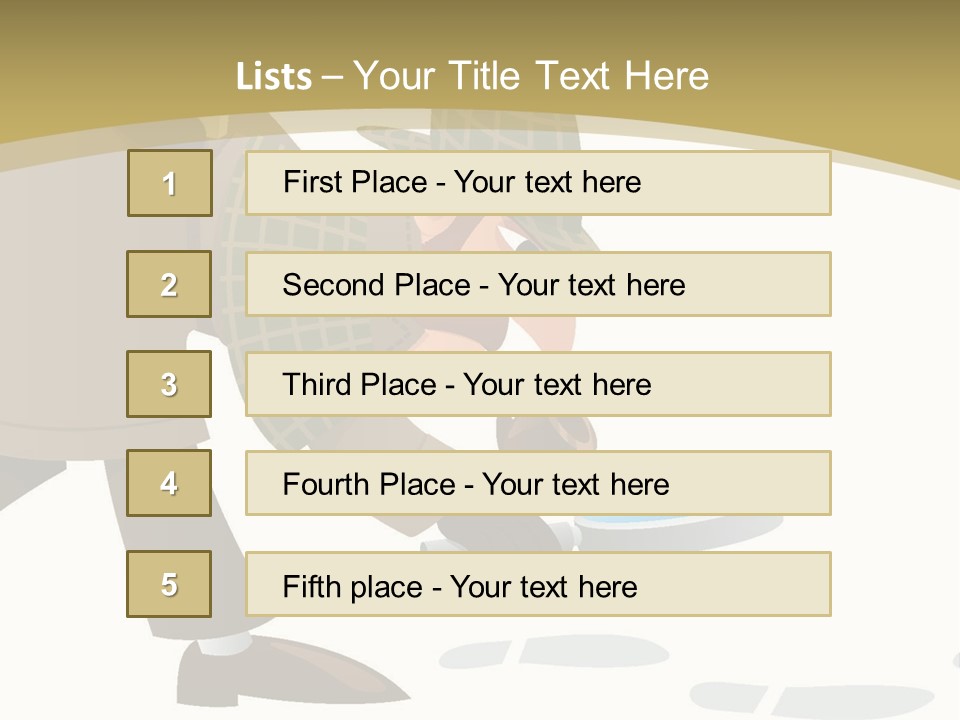 White Looking Design PowerPoint Template