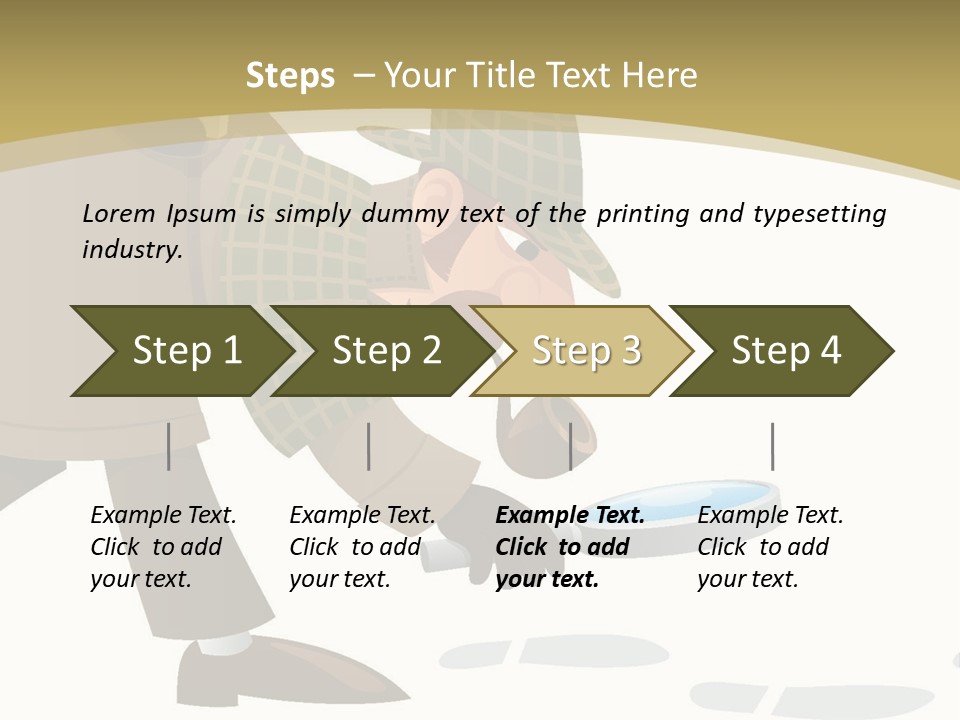 White Looking Design PowerPoint Template