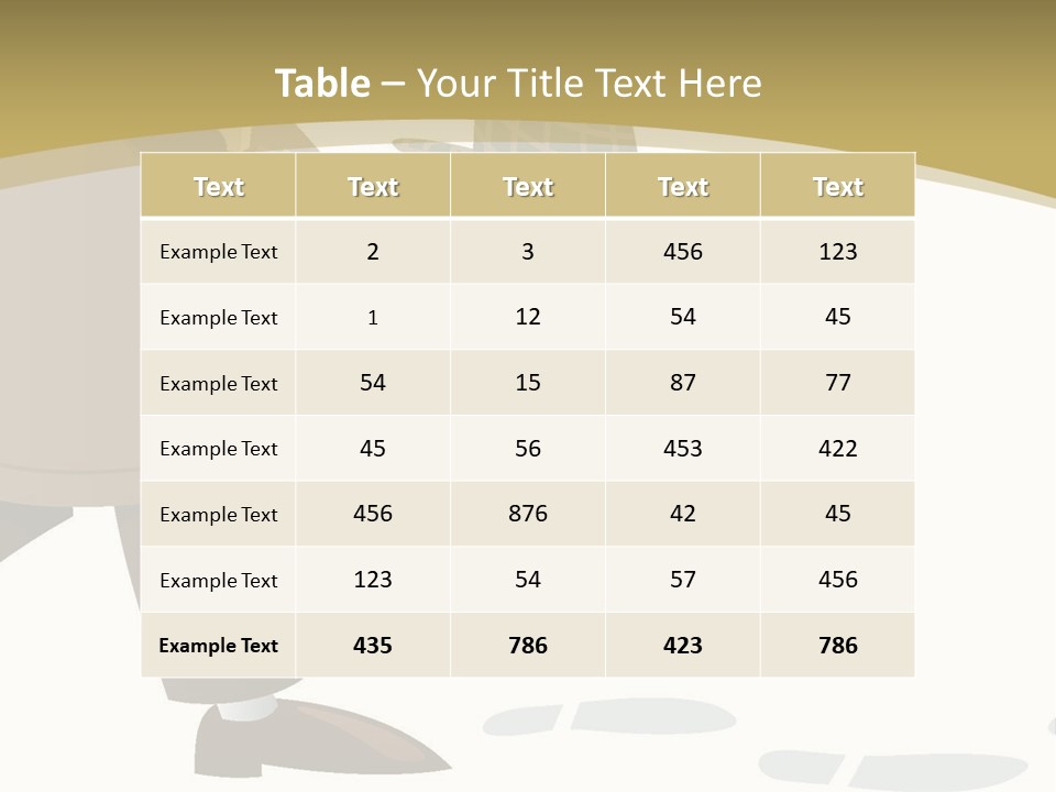 White Looking Design PowerPoint Template