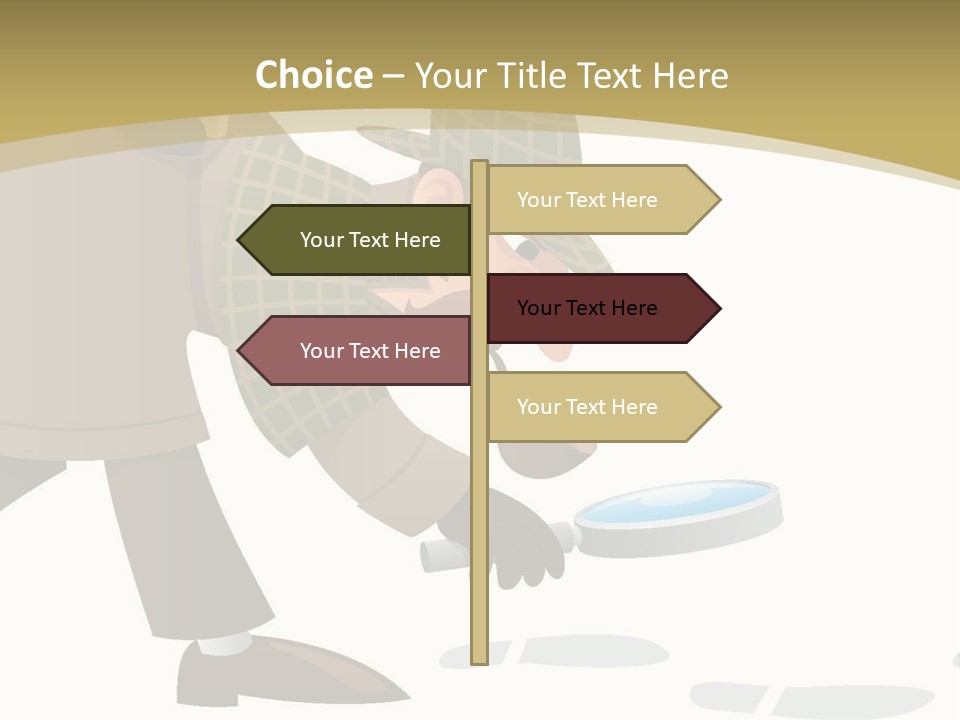 White Looking Design PowerPoint Template