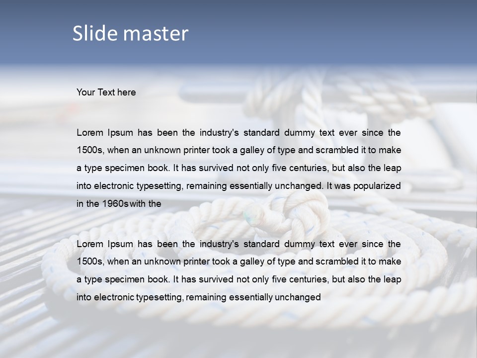 Transportation Yacht End PowerPoint Template