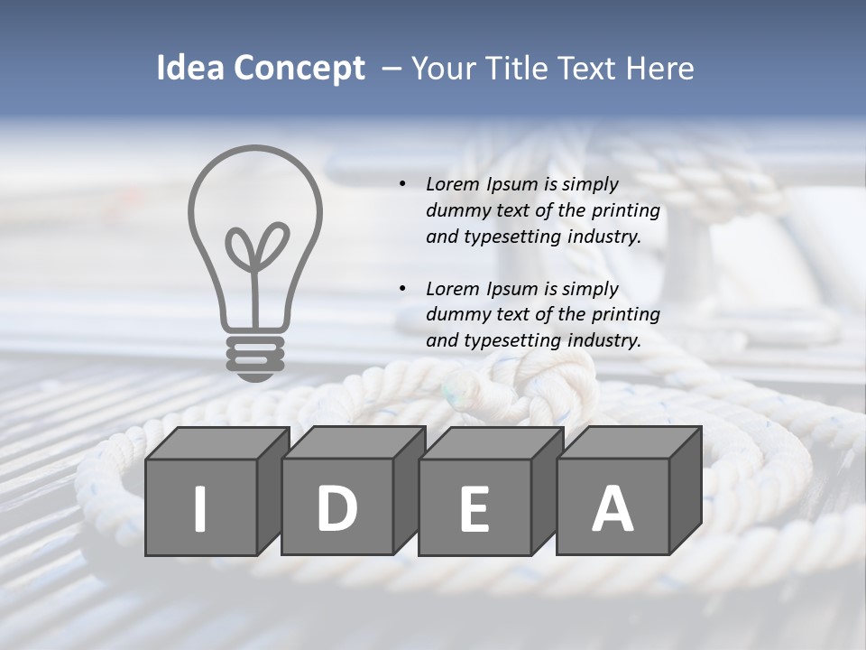 Transportation Yacht End PowerPoint Template