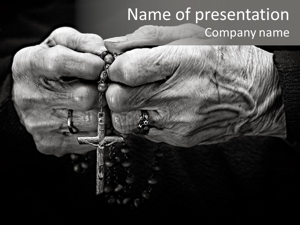 Blessed Sadness Salvation PowerPoint Template