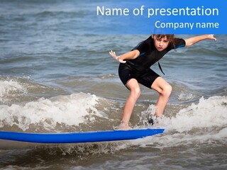 Wetsuit Activities Board PowerPoint Template
