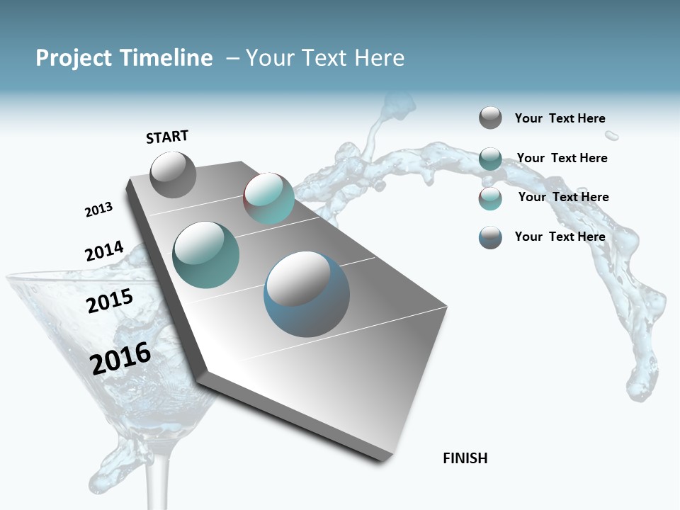 Celebrate Drop Party PowerPoint Template