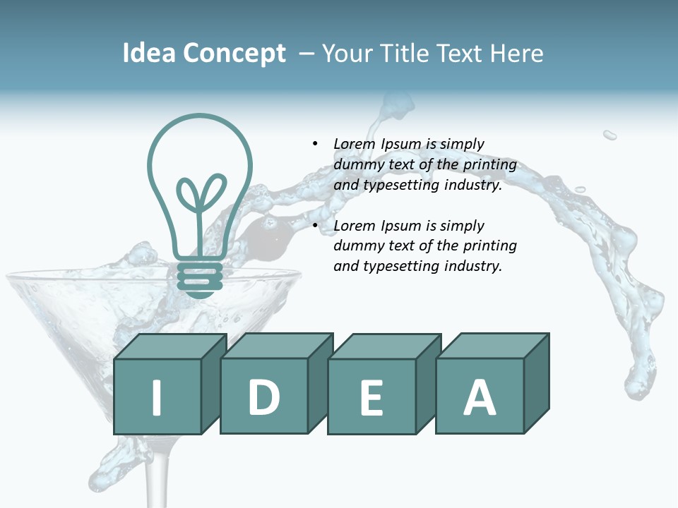 Celebrate Drop Party PowerPoint Template