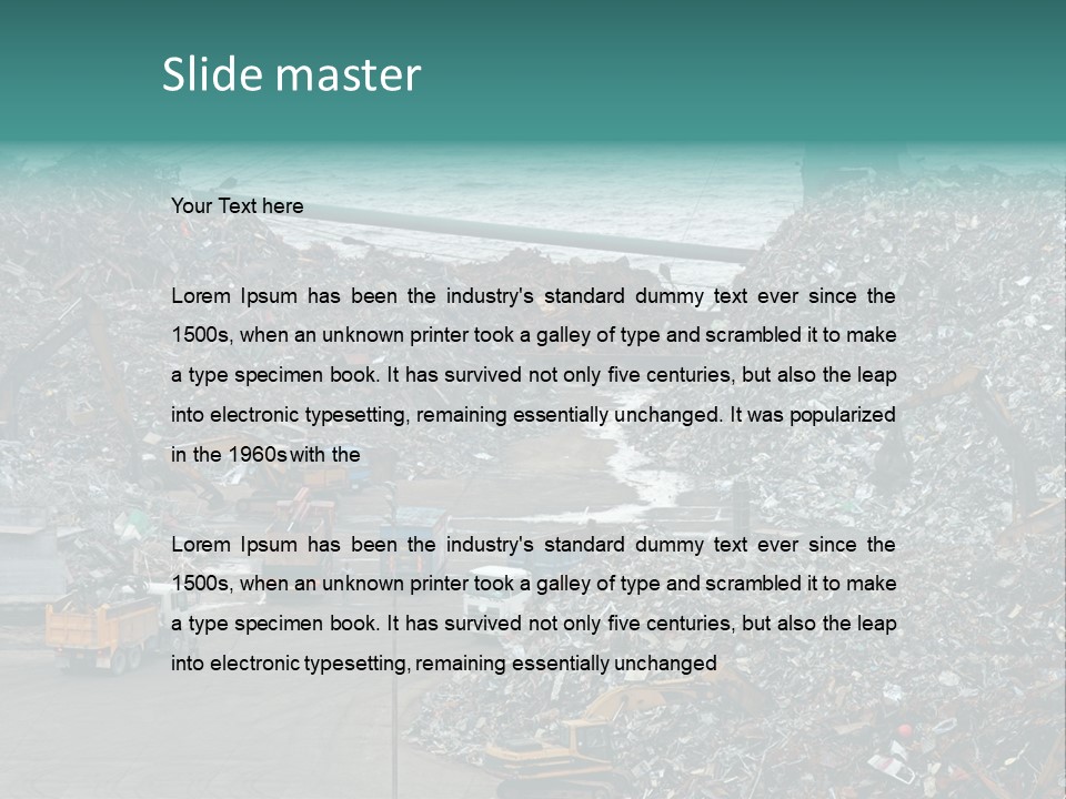 Metal Boat Claw PowerPoint Template