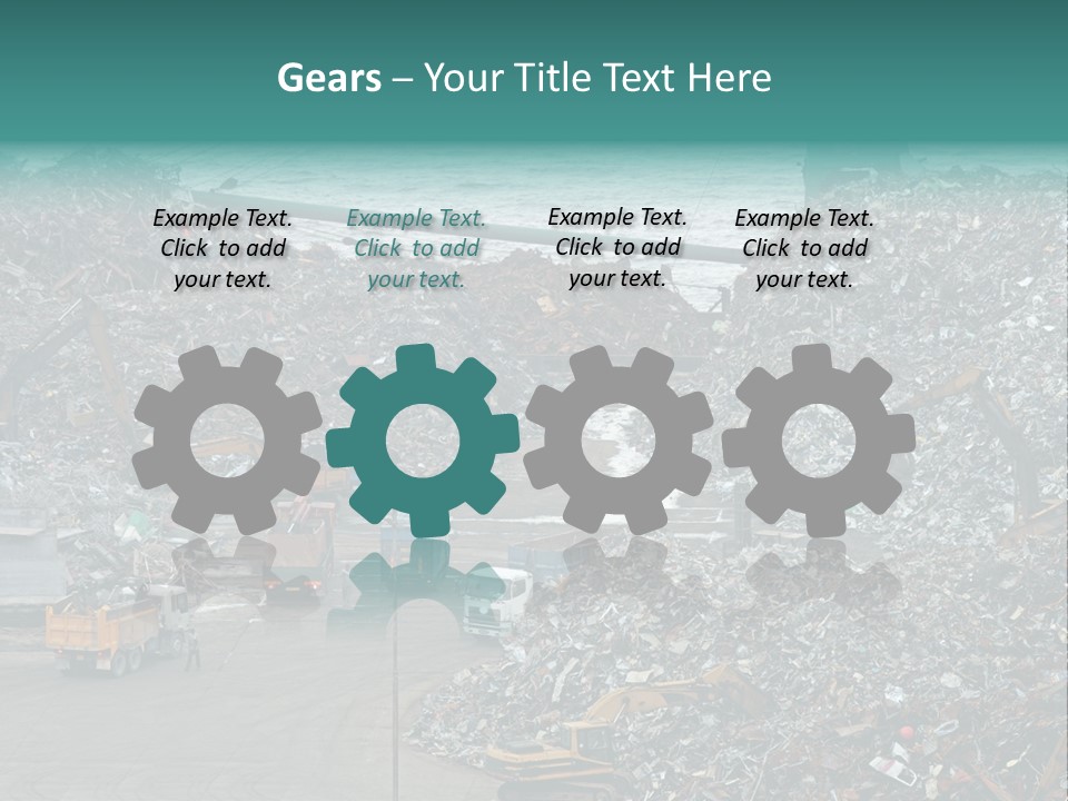 Metal Boat Claw PowerPoint Template