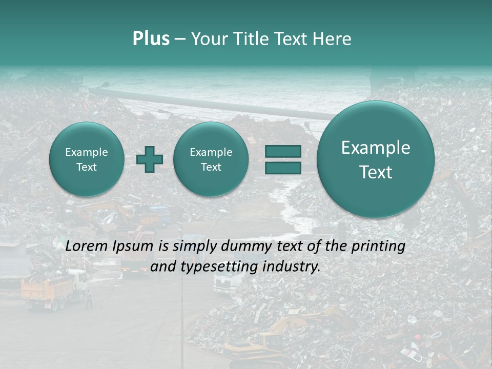 Metal Boat Claw PowerPoint Template