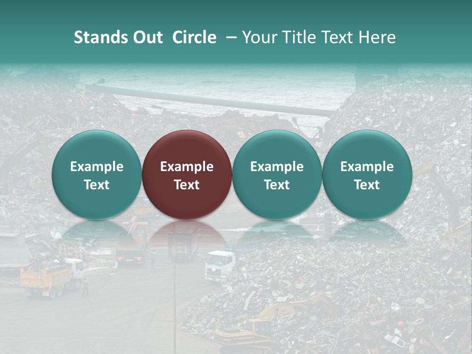 Metal Boat Claw PowerPoint Template