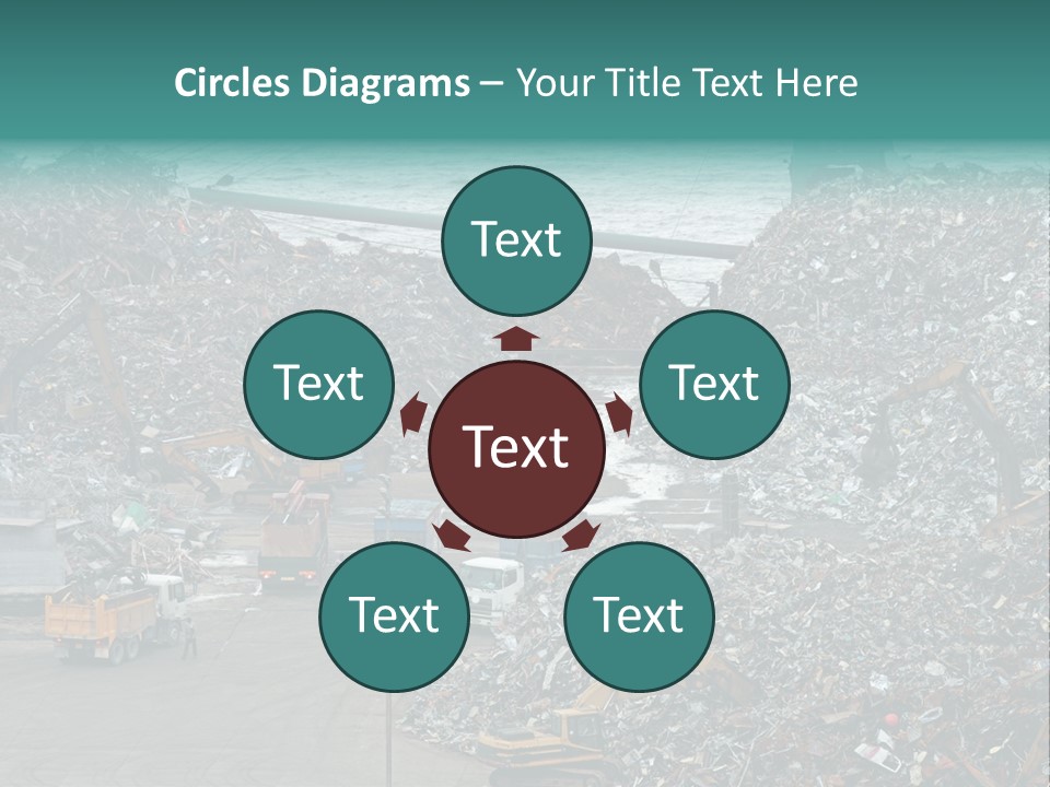 Metal Boat Claw PowerPoint Template