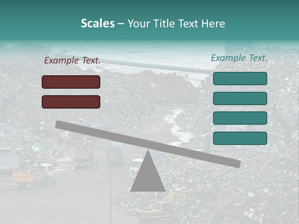Metal Boat Claw PowerPoint Template