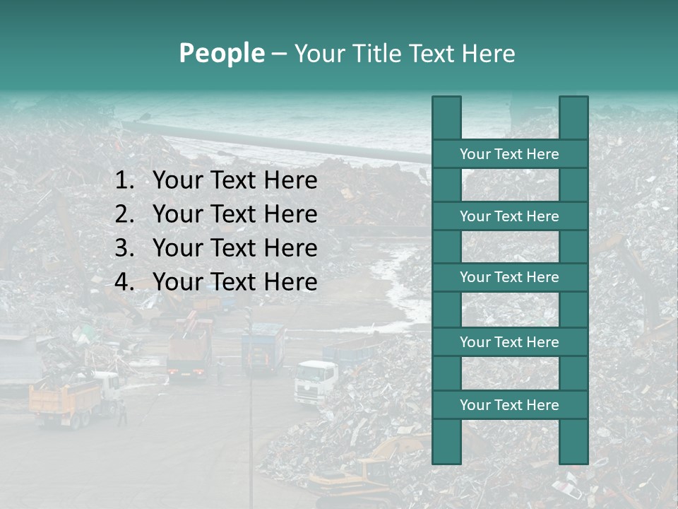 Metal Boat Claw PowerPoint Template