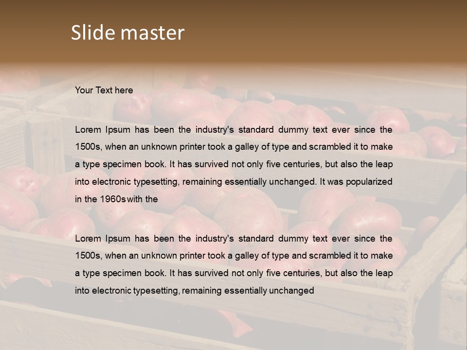 Seasonal Cultivar Crate PowerPoint Template