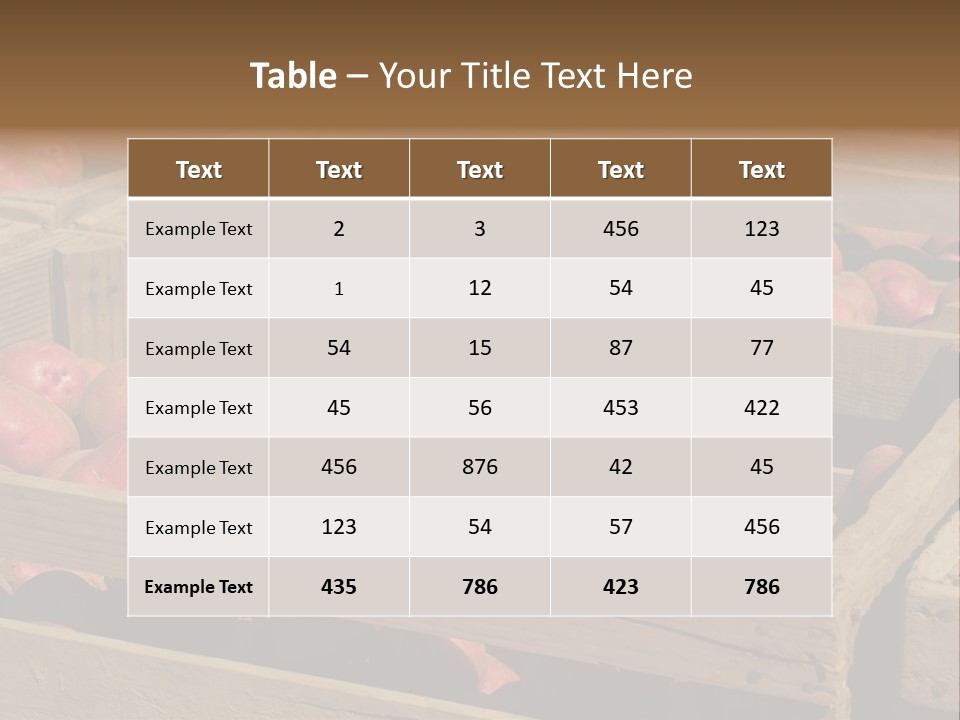 Seasonal Cultivar Crate PowerPoint Template