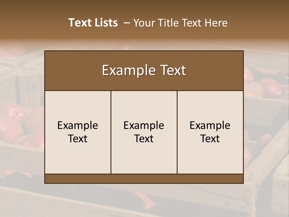 Seasonal Cultivar Crate PowerPoint Template