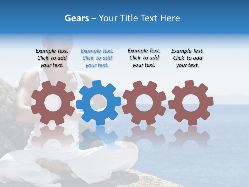 Person Yoga Relaxation PowerPoint Template