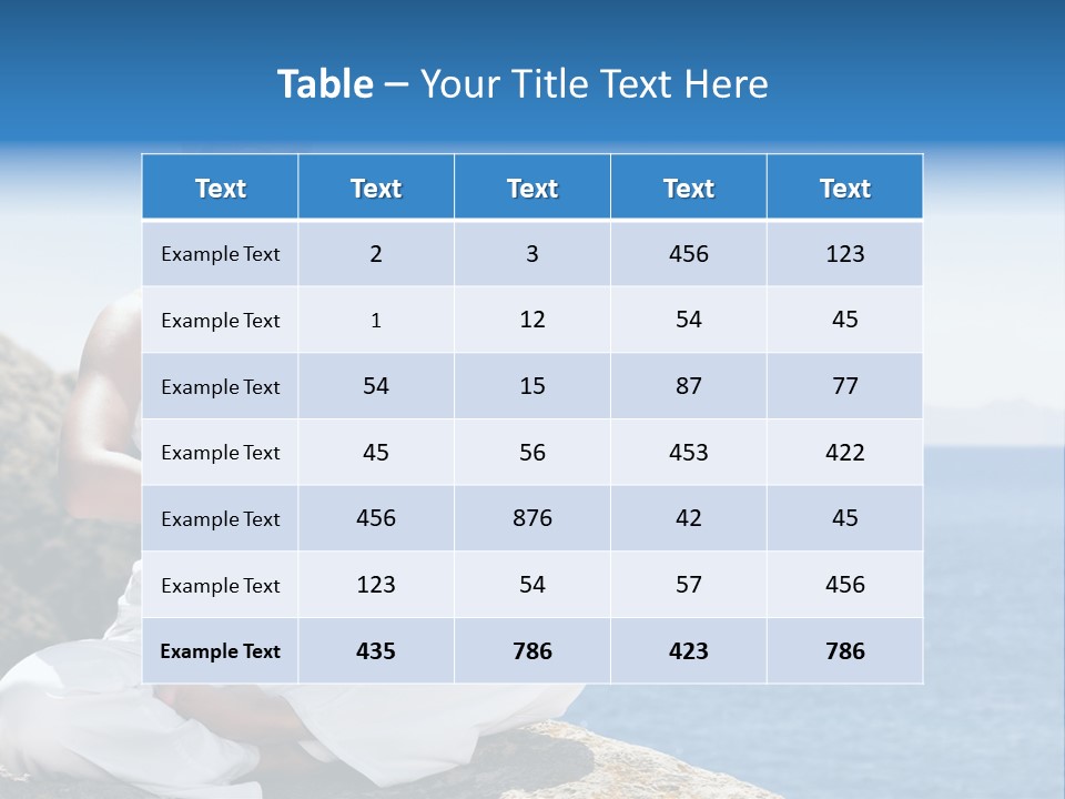Person Yoga Relaxation PowerPoint Template