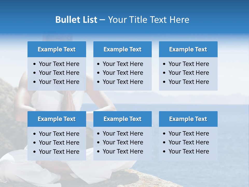 Person Yoga Relaxation PowerPoint Template