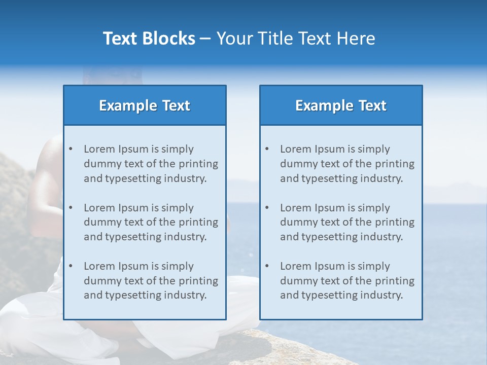 Person Yoga Relaxation PowerPoint Template